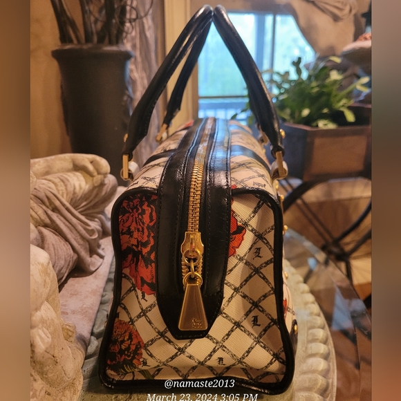 L.A.M.B. by Gwen Stefani Marigold Satchel Leather Luxury Designer Handbag #743 - Picture 3 of 13